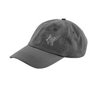 The House Of Dog: German Shepherd Dog Owner Gift. 100% Washed Chino Cotton Embroidered 6 Panel Unstructured Baseball Cap. Grey