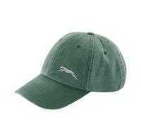 The House Of Dog: Greyhound, Sighthound, Lurcher Owner Gift. Distressed Vintage Washed 100% Heavyweight Brushed Cotton Embroidered 6 Panel Low Profile Baseball Cap. Green
