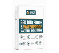 The House of Emily Bed Bug Proof Protector Mattress Encasement Cover Zippered Anti Dust Mite Breathable Total Mattress Protection (Single 36" x 75" + 12" depth)
