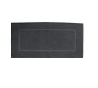 The House Of Emily Extra Large Bath Mats for Bathroom, 100% Cotton 1000 GSM, 50x100cm Soft Absorbent 2-Pack Banded Floor Bath Mats (Gunmetal Grey)
