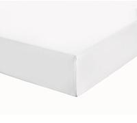 The House Of Emily Long Euro Single 90 x 200 cm Fitted Sheet Extra Deep 12" Depth Fully Elasticated White 200 TC