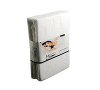 The House Of Emily Long Single Bed Size Flannelette Fitted Sheet Extra Deep 12" Box Fully Elasticated - White