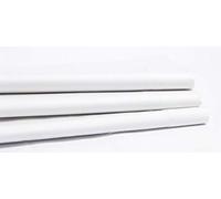 The House of Emily White 100% Cotton Flat Sheet 200 Thread Count Emperor 310 cm x 290 cm
