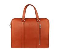 The House of Ganges Vegan Leather John 15 Inch Laptop Bag (Brickwood)