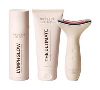 THE HOUSE of LEGS - Ultimate Leg Ritual Trio - Leg Care Set with LymphGlow Serum, EMS & Light Therapy Device & Leg Cream - Ritual for Toning, Lightness & Care