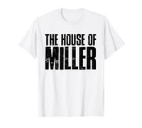 The House of Miller Bold Family Pride Name Design T-Shirt