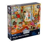 The House of Puzzles 1000 Piece Jigsaw Puzzle - Woolly Hats & Wellies