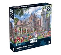 The House of Puzzles Abbotsford House 1000 Piece Puzzle | Scotland Jigsaw | Scottish Border puzzles for adults with flowers, butterflies, viaduct | Memory & problem solving for kids & elderly people