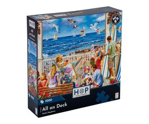 The House of Puzzles All on Deck 1000 Piece Jigsaw Puzzle For Adults