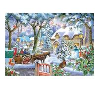 The House of Puzzles - Almost Home Jigsaw - Big 500 Piece Jigsaws For Adults, Extra Large Pieces, Artist Illustrated, Scenic Landscape, Deluxe Puzzle Gifts