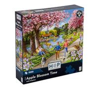 The House of Puzzles Apple Blossom Time Jigsaw - 1000 Piece Jigsaws For Adults, Artist Illustrated, Scenic Landscape, Deluxe Puzzle Gifts