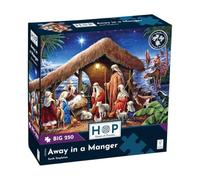 The House of Puzzles Away in a Manger BIG 250 Piece Jigsaw Puzzle