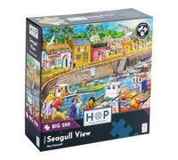 The House of Puzzles Seagull View, Big 250 Piece Jigsaw | Extra Large Pieces, Artist Illustrated, Scenic Landscape, Deluxe Puzzle Gift for Adults & Kids