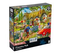 The House of Puzzles - Country Pub Jigsaw - Big 500 Piece Jigsaws For Adults, Extra Large Pieces, Artist Illustrated, Scenic Landscape, Deluxe Puzzle Gifts