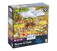 The House of Puzzles - Bonnie & Clyde Jigsaw - Big 250 Piece Jigsaws For Adults & Kids, Extra Large Pieces, Artist Illustrated, Scenic Landscape, Deluxe Puzzle Gifts