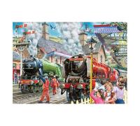 The House of Puzzles Checking the Line Jigsaw - 1000 Piece Jigsaws For Adults, Artist Illustrated, Scenic Landscape, Deluxe Puzzle Gifts
