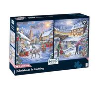 The House of Puzzles Christmas Is Coming, 2 x Big 500 Piece Jigsaw Pack