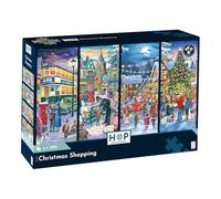 The House of Puzzles Christmas Shopping, 4 x 500 Piece Jigsaw Multipack