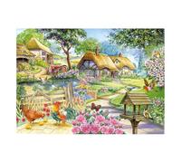 The House of Puzzles - Country Age 3+ Living Jigsaw - Big 500 Piece Jigsaws For Adults, Extra Large Pieces, Artist Illustrated, Scenic Landscape, Deluxe Puzzle Gifts