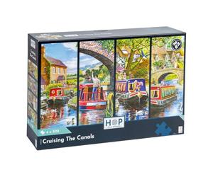 The House of Puzzles Cruising the Canals, 4 x 500 Piece Jigsaw Pack