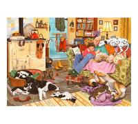The House of Puzzles - Dog Tired Jigsaw - 1000 Piece Jigsaws For Adults, Artist Illustrated, Scenic Landscape, Deluxe Puzzle Gifts