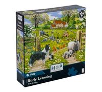 The House of Puzzles - Jigsaw Puzzle - Early Learning - 1000 Piece, Artist Illustrated, Multicolor