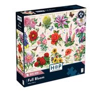 The House of Puzzles | Full Bloom BIG 500 Piece Jigsaw Puzzle | Garden & Flowers Theme | Robert Barry Artist | Sustainably Made FSC Certified Board