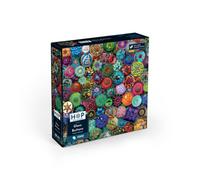 The House of Puzzles Glass Buttons 1000 Piece Puzzle | Jigsaw for Adults with Rainbow Button Details | Challenging Jigsaws with Art by Aimee Stewart | Impossible Challenge & Gifts for Adult Puzzlers