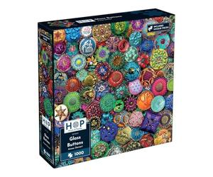 The House of Puzzles Glass Buttons 1000 Piece Jigsaw Puzzle for Adults | Challenging Jigsaws with Art by Aimee Stewart | Impossible Challenge & Gifts for Adult Puzzlers