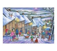 The House of Puzzles - Going On Gold Jigsaw - 1000 Piece Jigsaws For Adults, Artist Illustrated, Scenic Landscape, Deluxe Puzzle Gifts
