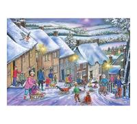 The House of Puzzles - Going On Gold Jigsaw - 1000 Piece Jigsaws For Adults, Artist Illustrated, Scenic Landscape, Deluxe Puzzle Gifts
