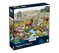 The House of Puzzles | Highland Majesty 1000 Piece Jigsaw Puzzle | Animals & Wildlife Theme | Richard Macneil | Premium Quality FSC Certified Board