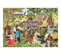 The House Of Puzzles Horses & Hounds, BIG 500 Piece Jigsaw Puzzle The House Of Puzzles Multicolor