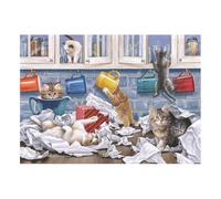 The House of Puzzles Kitty Litter - Big 250 Piece Jigsaw Puzzle