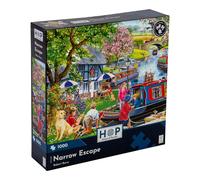 The House of Puzzles - Narrow Escape Jigsaw - 1000 Piece Jigsaws For Adults, Artist Illustrated, Scenic Landscape, Deluxe Puzzle Gifts