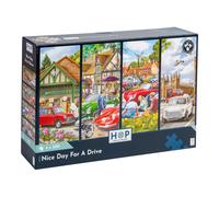 The House of Puzzles Nice Day For A Drive 4 x 500 Piece Jigsaw Puzzle Multipack