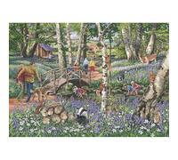 The House of Puzzles - No.18 - Walk In The Woods Jigsaw - 1000 Piece Jigsaws For Adults, Artist Illustrated, Scenic Landscape, Deluxe Puzzle Gifts
