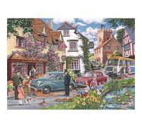 The House of Puzzles - No.25 - Traffic Jam Jigsaw - 1000 Piece Jigsaws For Adults, Artist Illustrated, Scenic Landscape, Deluxe Puzzle Gifts