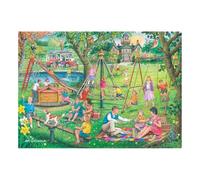 The House of Puzzles Park & Rides Jigsaw - Big 250 Piece Jigsaws For Adults & Kids, Extra Large Pieces, Artist Illustrated, Scenic Landscape, Deluxe Puzzle Gifts