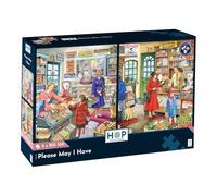 The House of Puzzles Please May I Have, 2 x Big 500 Piece Jigsaw Pack | Extra Large Pieces, Artist Illustrated, Scenic Landscape, Deluxe Puzzle Gift for Adults