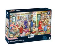 The House of Puzzles Jigsaw Set Please May I Have, 2 x 500-piece, Artist-Illustrated, For Adults