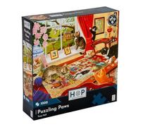 The House of Puzzles - Jigsaw Puzzle - Puzzling Paws - 1000-Piece, Artist-Illustrated, Multicolor