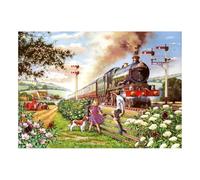 The House of Puzzles Railway Children Puzzle Tube | 150 Pieces | Steam Train Themed Mini Jigsaw | Miniature Jigsaws for Adults & Kids | Gifts & Stocking Fillers | Fun Family Games & Entertainment