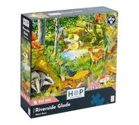The House of Puzzles Riverside Glade, Big 500 Piece Jigsaw | Extra Large Pieces, Artist Illustrated, Scenic Landscape, Deluxe Puzzle Gift for Adults