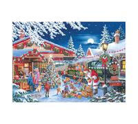 The House Of Puzzles Santa's Express Jigsaw Puzzle Tube - 150 Piece The House Of Puzzles Multicolor