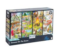 The House of Puzzles Seasons on the Green, 4 x 500 Piece Jigsaw Pack
