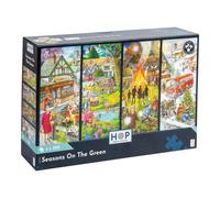 The House of Puzzles Seasons on the Green, 4 x 500 Piece Jigsaw Pack