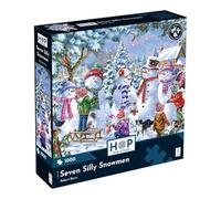 The House of Puzzles Seven Silly Snowmen, 1000 Piece Jigsaw