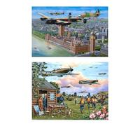 The House of Puzzles Sky Patrol Jigsaw Set - 2 x BIG 500 Piece Jigsaws, Multi