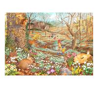 The House Of Puzzles, Snowdrop Walk, Big 500 Piece Jigsaw Puzzle, Multi